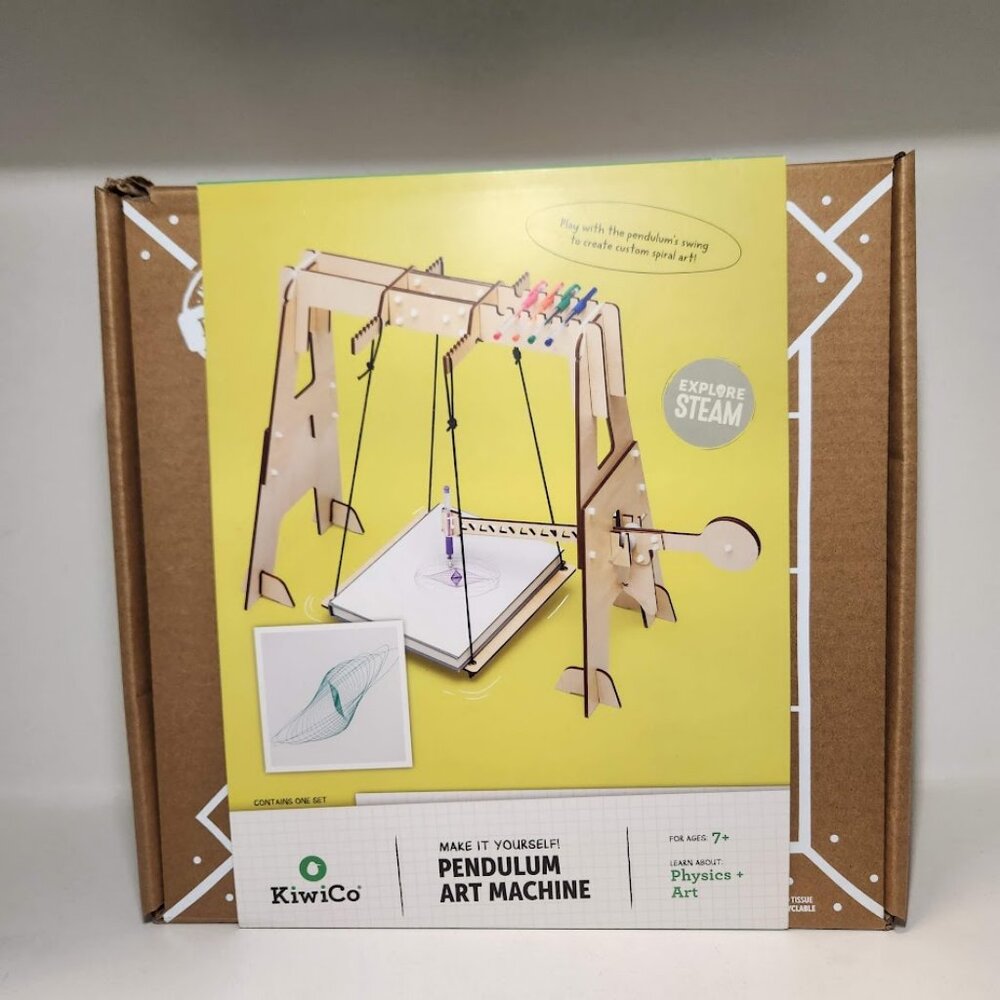 NEW KiwiCo. Kiwi Co. Pendulum Art Machine Spin Art Science Kit Craft Engineering